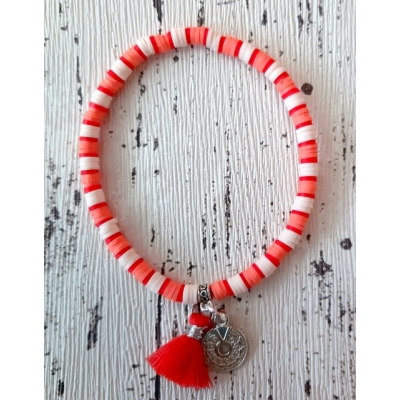 katsuki armbandje warm oranje/rood katsuki armbandje warm oranje/rood
